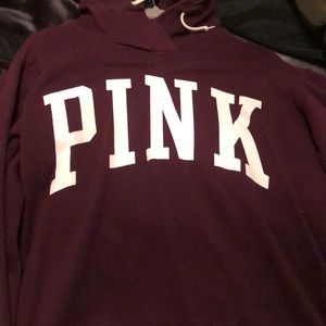pink hoodie